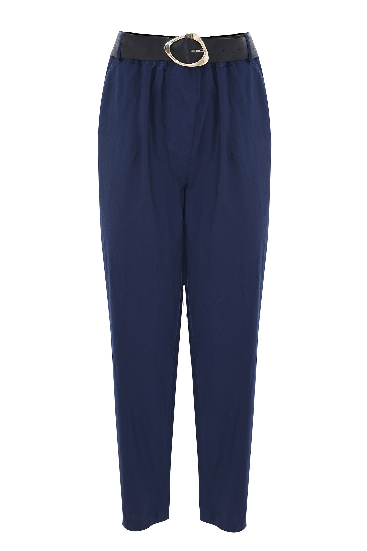 Pantalone stile paperbag con cintura - Pantalone Color MARTIN