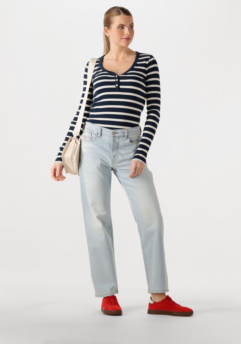 Pantaloni Donna Diesel straight leg jeans 1988 d-ark bleu clair