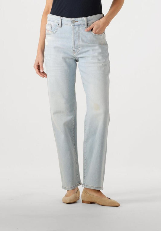 Pantaloni Donna Diesel straight leg jeans 1988 d-ark bleu clair
