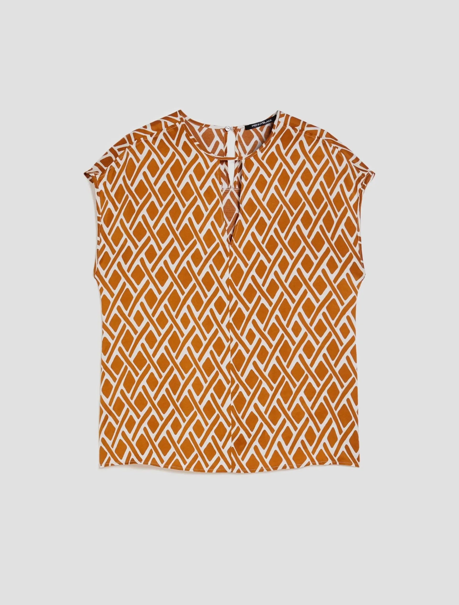 Pennyblack Blusa in twill a fantasia