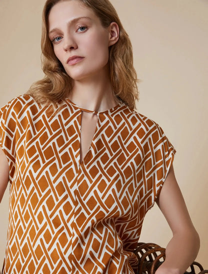 Pennyblack Blusa in twill a fantasia