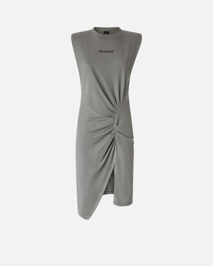 Pinko Abito midi in maglia con spalle imbottite