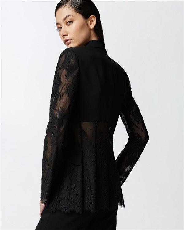 Pinko Giacca blazer monopetto in pizzo