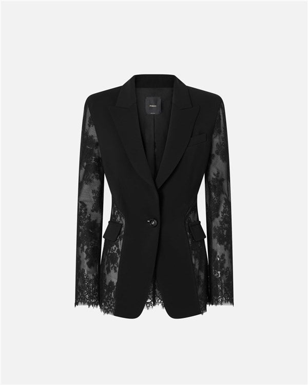 Pinko Giacca blazer monopetto in pizzo