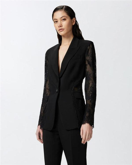 Pinko Giacca blazer monopetto in pizzo