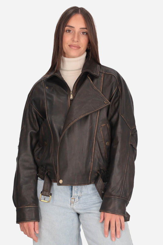 GIUBBOTTO PELLE TRATTATA