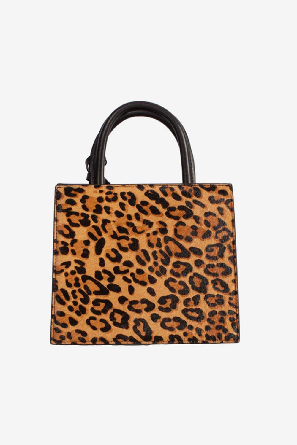 SHOP BAG MINI-LEO BRUSHED LEATHER 18