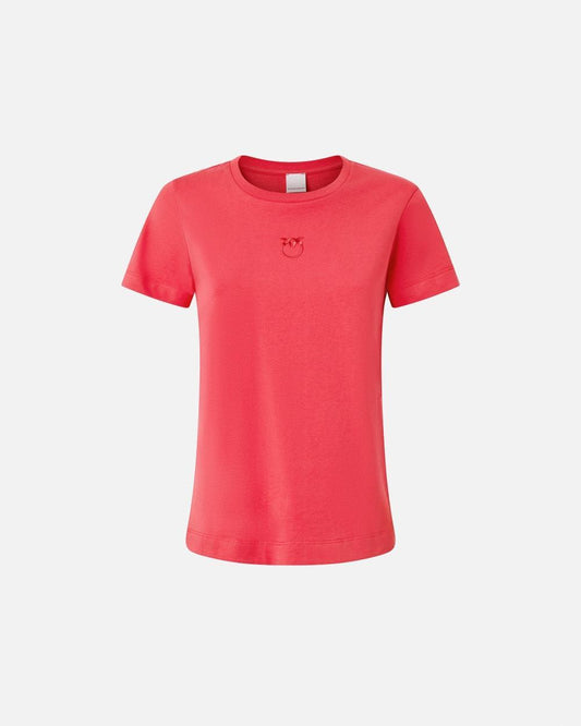T-shirt maniche corte logo ricamato