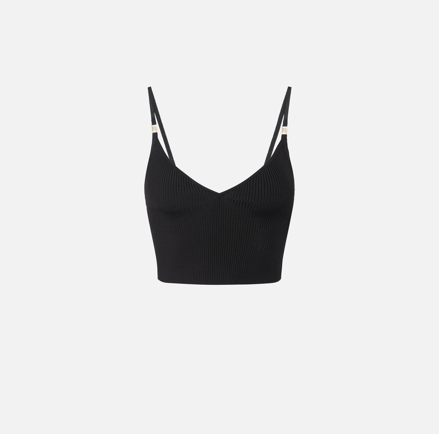 Top bustier in viscosa effetto plissé