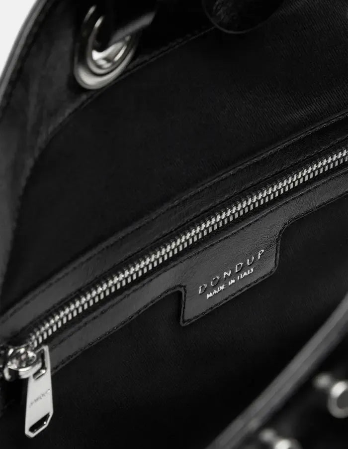 Tote bag in pelle lucida