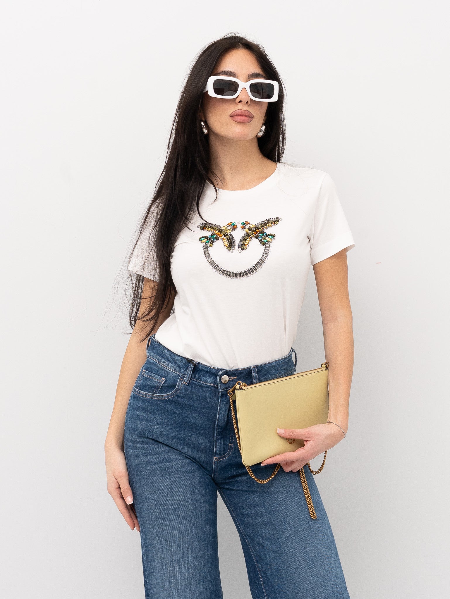 QUENTIN T-SHIRT JERSEY RICAMO