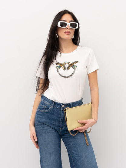 QUENTIN T-SHIRT JERSEY RICAMO